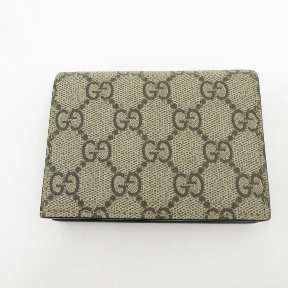 GUCCI GG Supreme Bi fold Wallet Beige - Picture 4 of 10